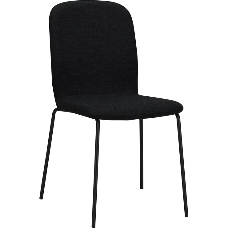 Albatros Esszimmerstühle 4er Set ENNA, schwarz - stapelbar, bequemer Polsterstuhl - Eleganter Küchenstuhl, Stuhl Esszimmer oder Esstisch Stuhl, Konferenzstuhl , Stückzahl:4, Farbe:Schwarz – Bild 10