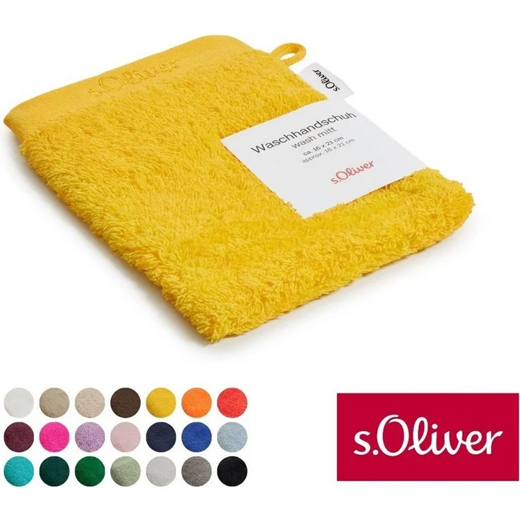 s.Oliver Waschhandschuh s.Oliver, Premium Qualität, 600 gr/m², auch als Sets erhältlich, Walkfrottier (1-St), große Farbauswahl, auch als Duschtuch, Handtuch, Gästetuch – Bild 1
