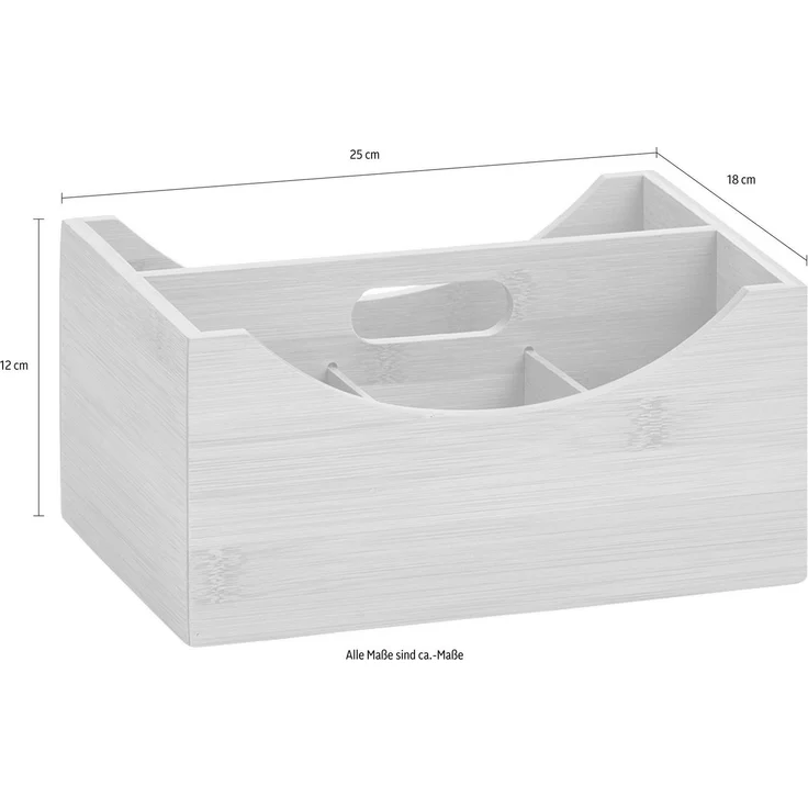 ZELLER Ordnungsbox 13336 mit Griff, Bambus und MDF / Organizer – Bild 3