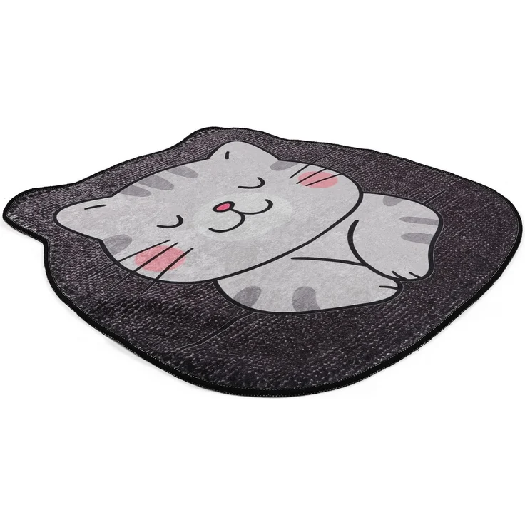 Mijolnir 'Neko (100 cm)' Badematte, Grau, 100 x 100 cm – Bild 2