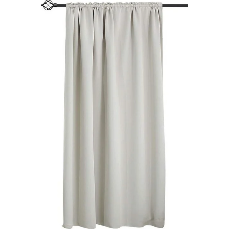 Woltu Gardine (1 St), blickdicht, Blickdicht mit Kräuselband für Schiene, 250 g/m² – Bild 1