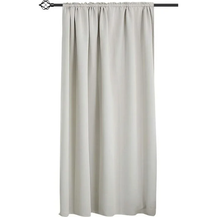 Woltu Gardine (1 St), blickdicht, Blickdicht mit Kräuselband für Schiene, 250 g/m²