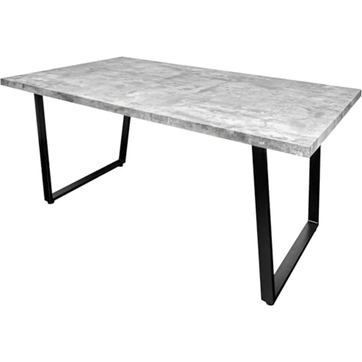 riess-ambiente Esstisch LOFT 160cm grau / schwarz (Einzelartikel, 1-St), Beton-Design · Metall · Kufen-Gestell · bis 6 Personen · Industrial – Bild 1