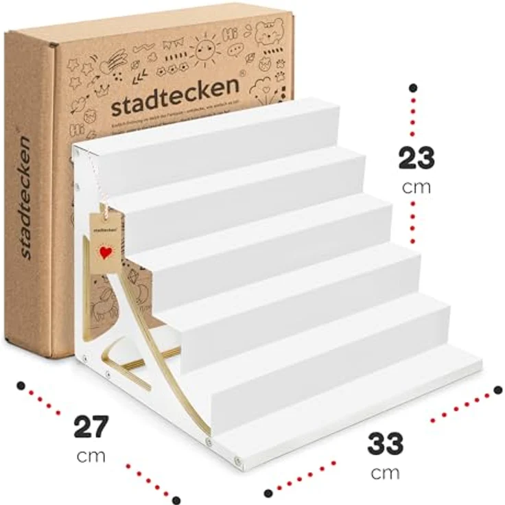 stadtecken® Magnetisches Regal für Musikbox-Figuren – Passend für IKEA Kallax und mehr | Optional mit Platz für Toniebox | Geeignet für ca. 50 Figuren | Weiß (PureFiguren) – Bild 3