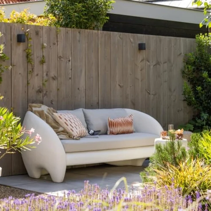 2-Sitzer Gartensofa Viale - Natur, inkl. Kissen – Bild 5