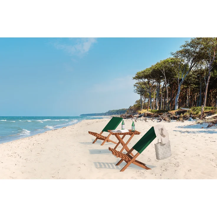 Klappstuhl Strandstuhl Anglerstuhl Gartenstuhl Stuhl zum Zusammenstecken grüner Bezug V-10-352Doppelpack. Tisch. Tasche blau – Bild 12