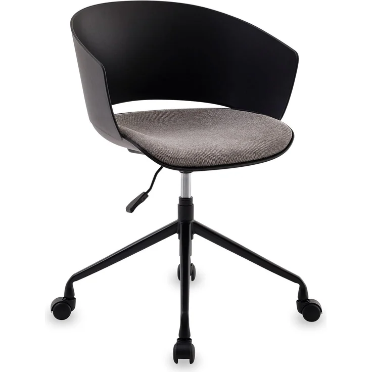 IDIMEX Drehstuhl DAGMA, Bürostuhl mit Rollen Schreibtischstuhl höhenverstellbar modern schwarz