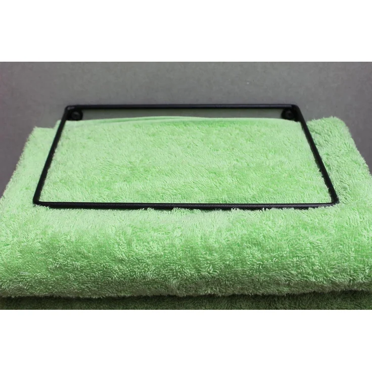 DanDiBo Handtuchhalter Wand Handtuchregal zur Wandmontage 20 cm 93820 Unsichtbar Schwebend Wandhandtuchhalter Metall Schwarz Modern Design – Bild 4