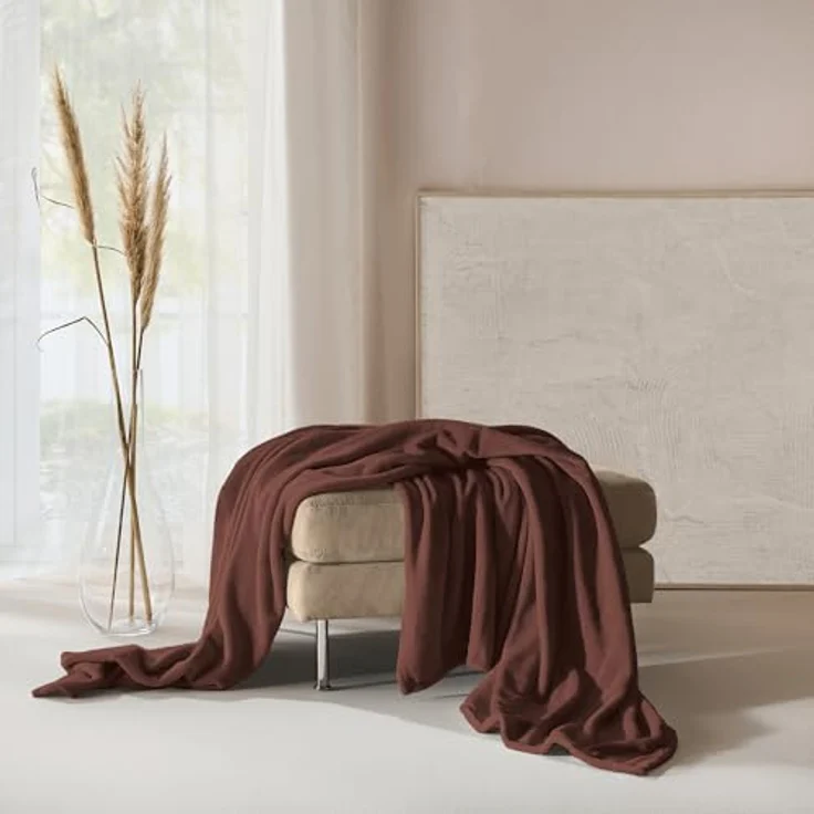 Wohndecke Wohndecke "Salerno", Erwin Müller, Teddy-Fleece Uni – Bild 5