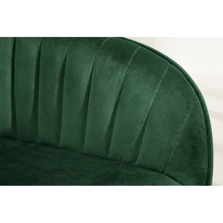riess-ambiente Polsterstuhl TURIN smaragdgrün / schwarz (Einzelartikel, 1 St), Esszimmer · Samt · Metall · mit Armlehne · Retro Design – Bild 5
