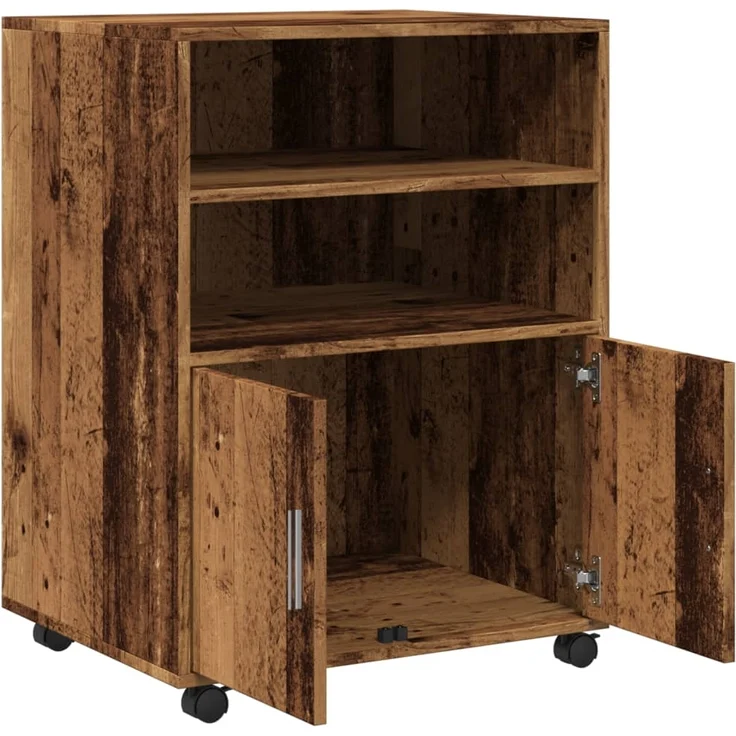 vidaXL Rollschrank Altholz-Optik 60x48x81 cm Holzwerkstoff 853171 – Bild 6