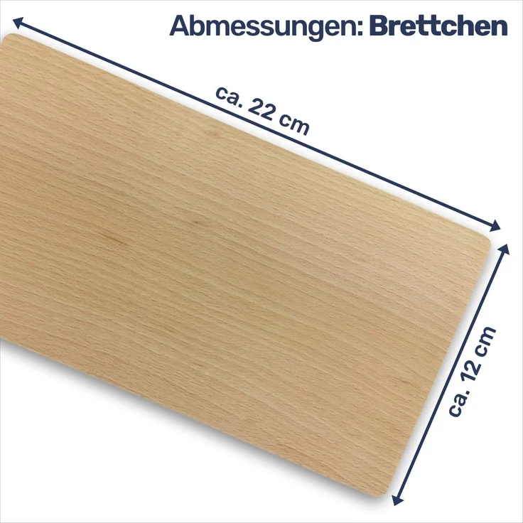 Gravidus Frühstücksbrett 5x Holz Frühstücksbrettchen Vesperbrett Brettchen – Bild 4