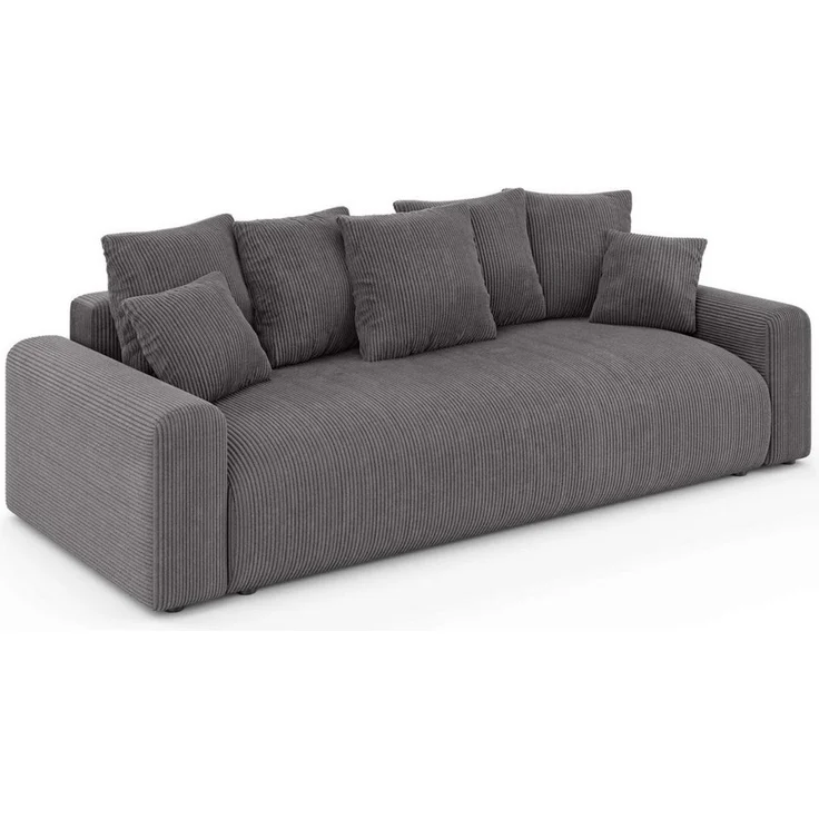 Home affaire Big-Sofa LAKESIDE klein 3-Sitzer Schlafsofa mit Bettkasten, Breite 238 cm, Liegefläche 149x195 cm, hoher Sitzkomfort, Maße B/T/H: 238/98/85cm – Bild 3