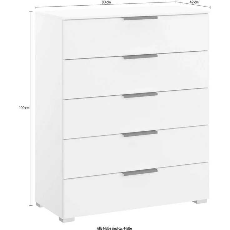 rauch Schubkastenkommode Skat Meridian Kommode Wäscheschrank Schrank, mit 5 Schubladen in elegantem Design – Bild 3