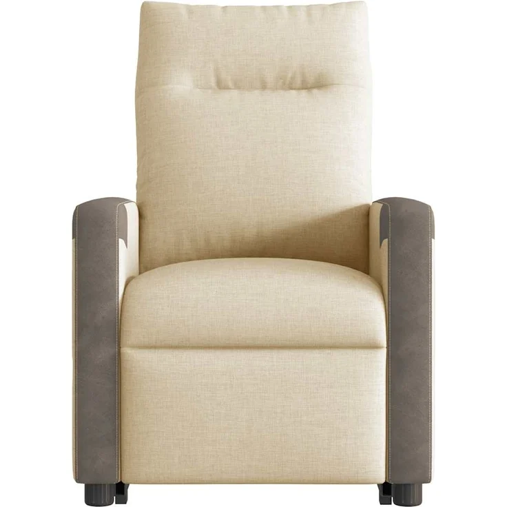 vidaXL Massagesessel mit Aufstehhilfe Creme Stoff 3324098 – Bild 4