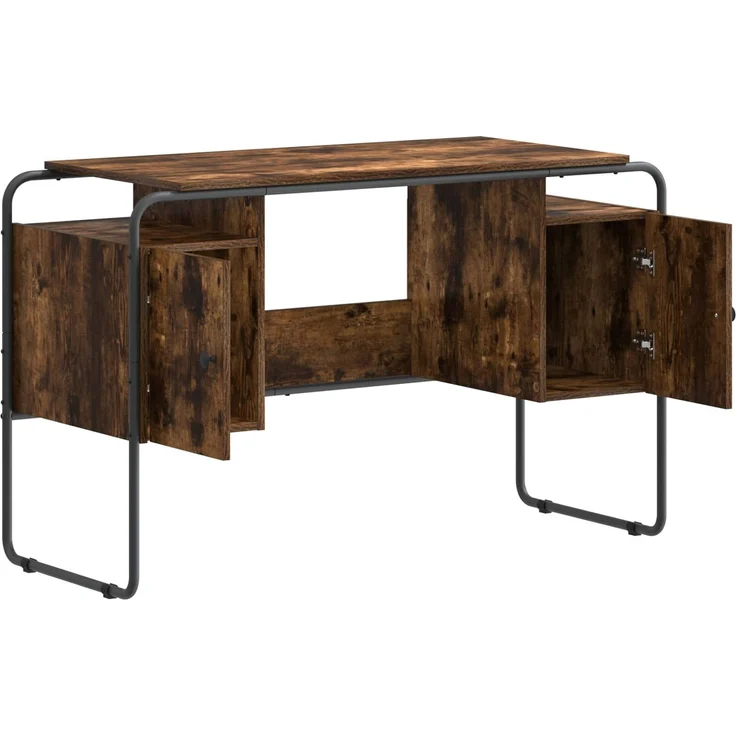 vidaXL Schreibtisch mit Stauraum Räuchereiche 120 x 50,5 x 75,5 cm 8008040 – Bild 3