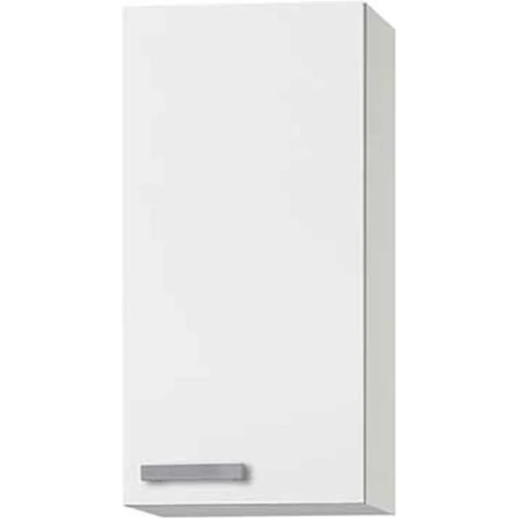 Oberschrank Optimal / Opti-Kult, Holzwerkstoff, Kunststoff, Weiß, 40 x 90 x 35 cm