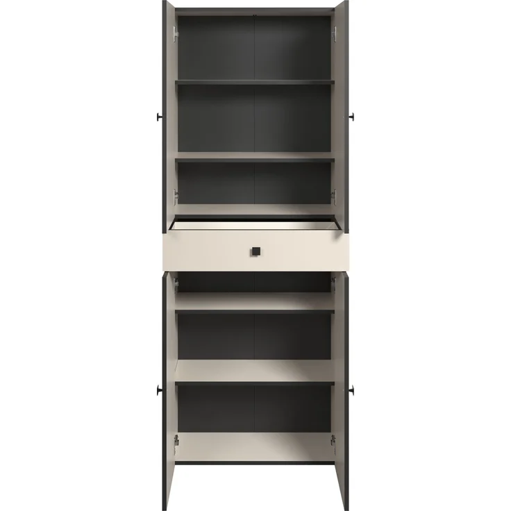 Badezimmer Hochschrank Bliss in grau 70 x 186 cm – Bild 3