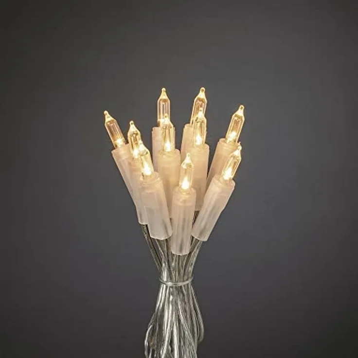 KONSTSMIDE LED-Lichterkette LED Mini-Lichterkette 35er warmweiß / transparent 5,10m Konstsmide 630