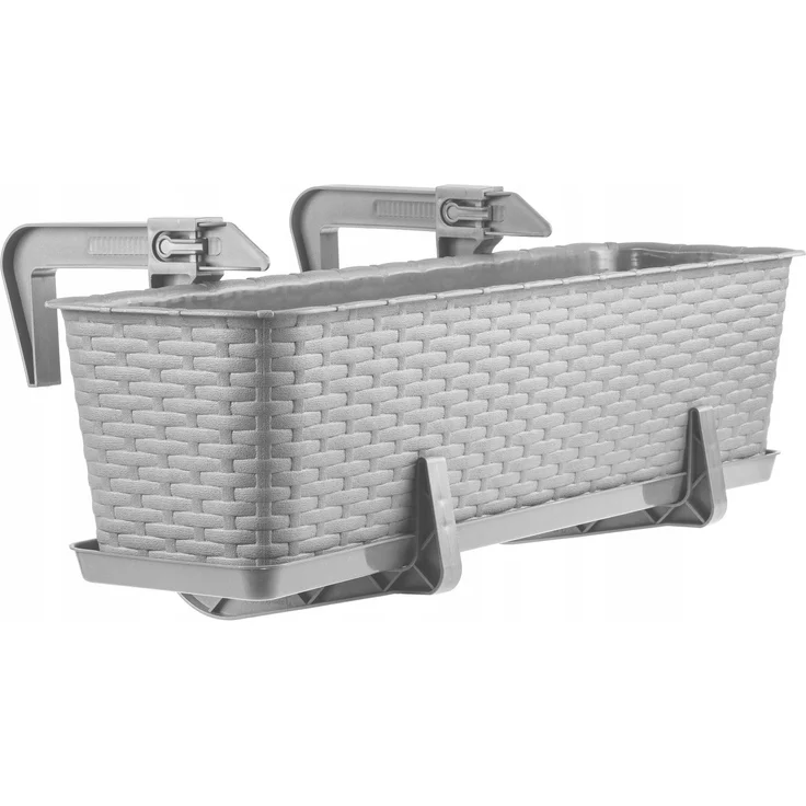 KADAX Blumentopf-Balkon-Pflanzgefäßständer 60 cm grau – Bild 3