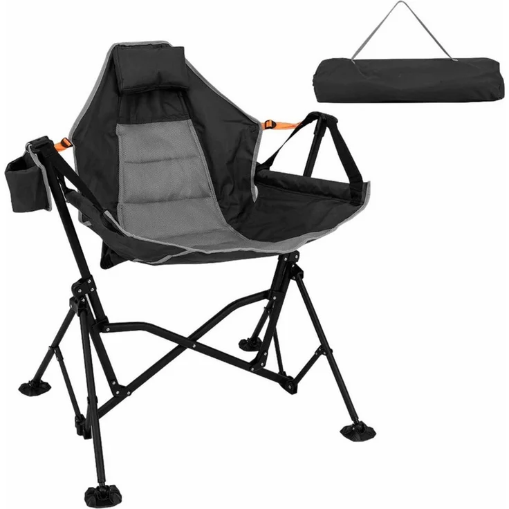COSTWAY Klappstuhl, Hängematten-Campingstuhl, klappbarer Schaukelstuhl