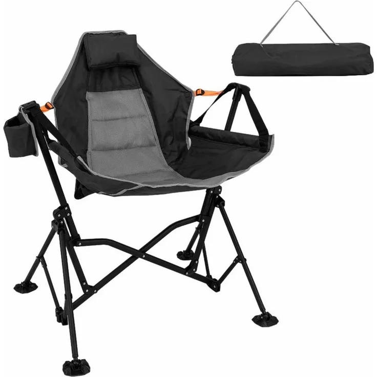 COSTWAY Klappstuhl, Hängematten-Campingstuhl, klappbarer Schaukelstuhl