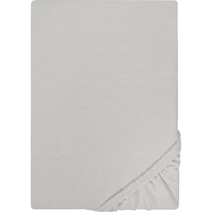 Biberna Jersey-Spannbetttuch, 100 % Baumwolle, Sturmgrau, 1x 140x200 cm - 160x200 cm – Bild 5