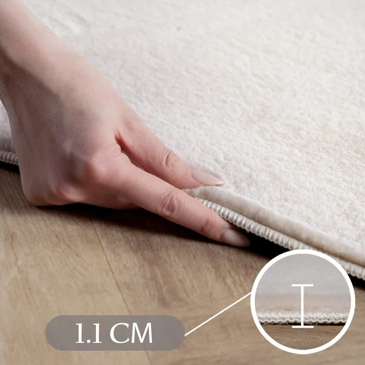 SIMPEX24 Teppich Unicolor - Einfarbig, Läufer, Höhe: 11 mm, Perfekt geeignet für Wohnzimmer, Schlafzimmer,Kinderzimmer – Bild 3