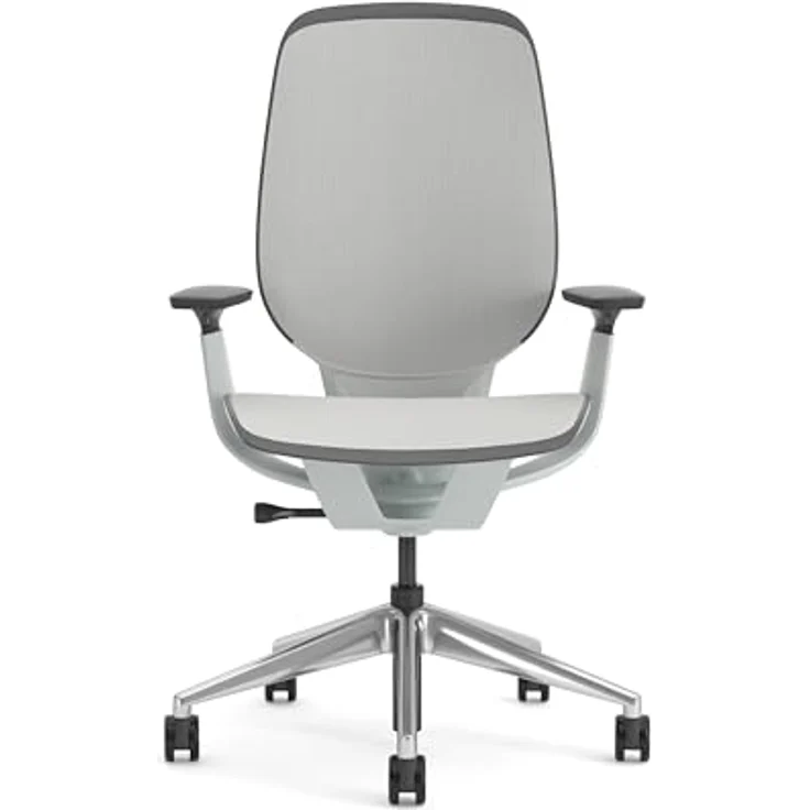 Karman Steelcase Ergonomischer Bürostuhl, höhenverstellbarer Stuhl mit Opaque Möwengrau Bezug – Bild 4
