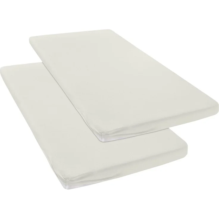 OTTO home Spannbettlaken Topper Basic, in Gr. 90x200, 140x200 oder 180x200 cm, Baumwoll-Jersey, Gummizug: rundum, (2 Stück), Baumwolle, Matratzen bis 8 cm Höhe, Bettlaken, Spannbetttuch, Laken – Bild 4