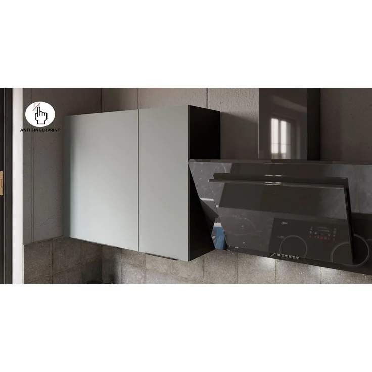 Winkelküche ARIA K-BL ECKE 2 - 250 x 270 cm Anti Fingerprint Küchenzeile Küchenblock Singleküche Einbauküche Küche Eckküche – Bild 6