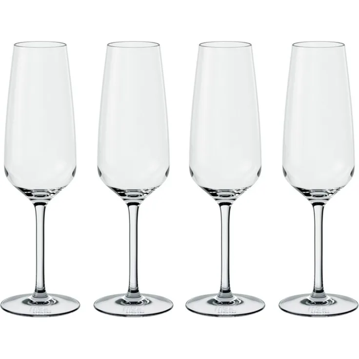 like. by Villeroy & Boch Gläser-Set Essential Sekt-/Champagnerglas, 4-tlg, Kristallglas