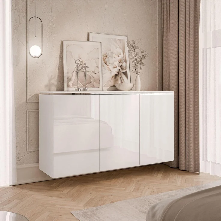Lookway Kommode AURORA SILVER 3D mit Griffloses Öffnungssystem – Bild 2