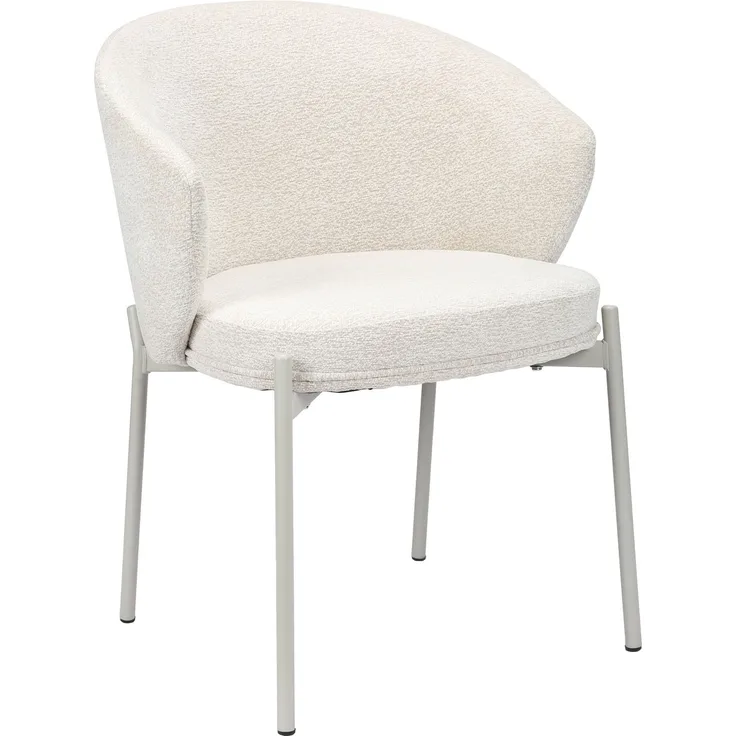 Selsey 'Atisly' Polsterstuhl mit Chenille, Hellbeige