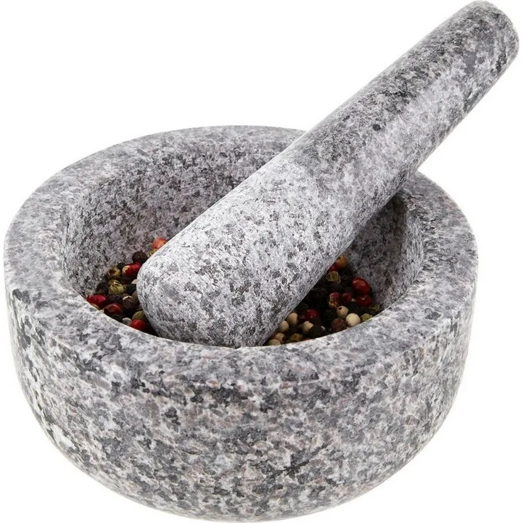 Thiru Mörser Premium mit Stößel und Deckel Ø 10 cm