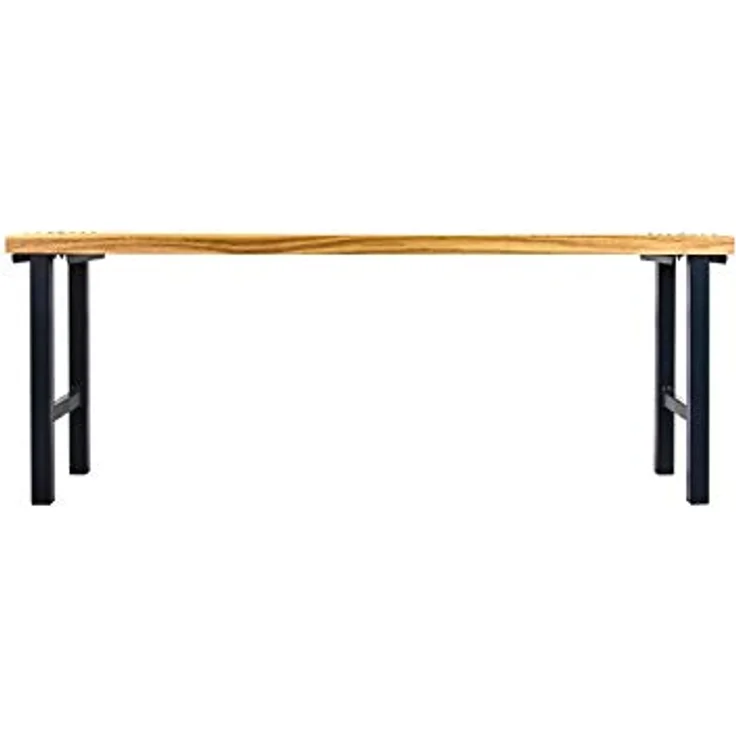 ADB Garderobenbank Umkleidebank freistehend, 1000x400x420 mm, Anthrazitgrau, robustes Vierkantrohrgestell – Bild 2