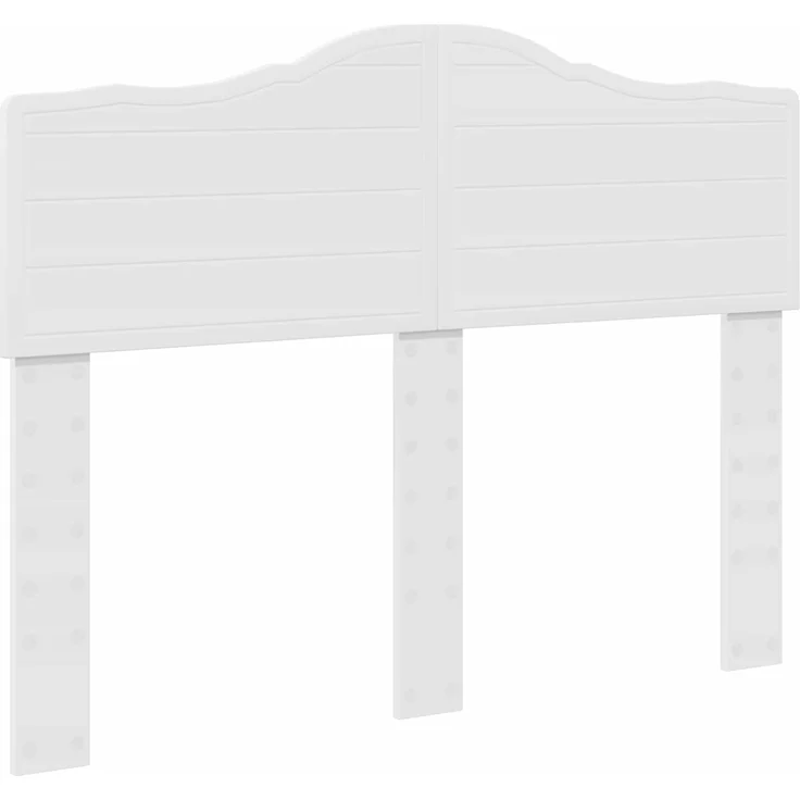 vidaXL Bettrahmen mit Kopfteil Weiß 120 x 200 cm Massives Kiefernholz 3412916 – Bild 5