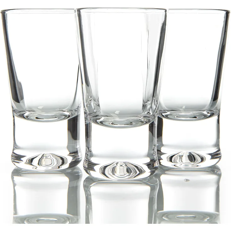 BigDean 12er Set Schnapsgläser 2cl - robuste + hochwertige Shotgläser aus Glas - spülmaschinenfest lebensmittelecht - standfest gegen Umkippen