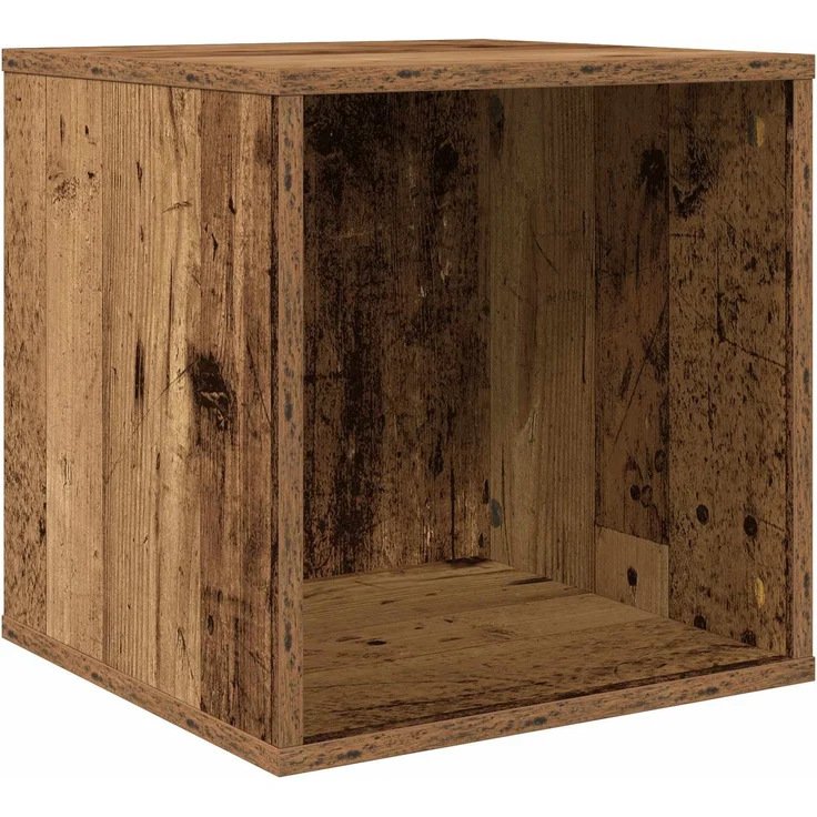 vidaXL Vinyl Album Box Altholz 37 x 36,5 x 38 cm Holzwerkstoff 8012854 – Bild 2