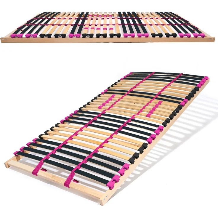 Coemo Lattenrost PINK DREAM 90x200 cm Härtegrad verstellbar 28 Leisten – Bild 1