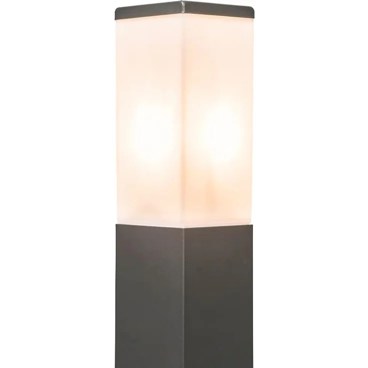 Qazqa Außen-Stehlampe Malios, ohne Leuchtmittel, E27, Weiß, Modern, Kunststoff, 1-flammig – Bild 4