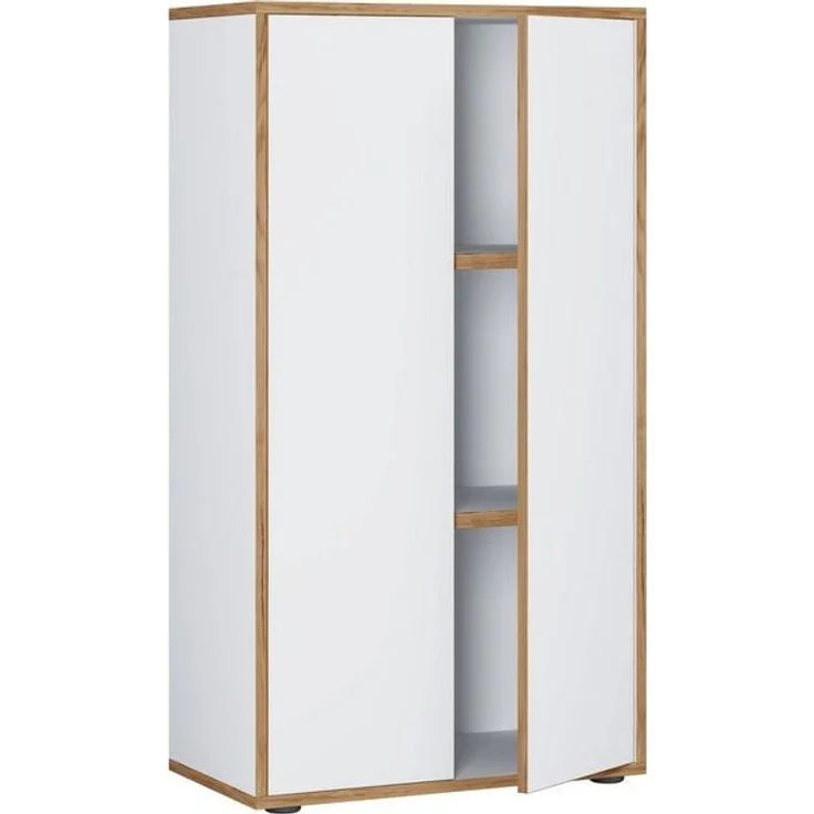 VCM Büroschrank Salia 920726 Weiß H. 110 x B. 60 x T. 33 cm – Bild 4