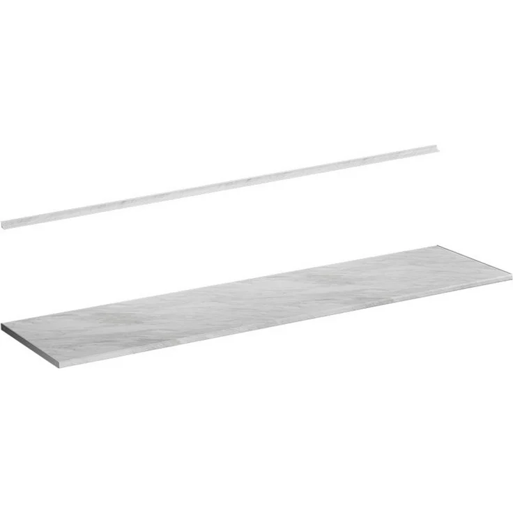 Küchenarbeitsplatte R-Line Weiß/Marmor 240 cm Vicco – Bild 1