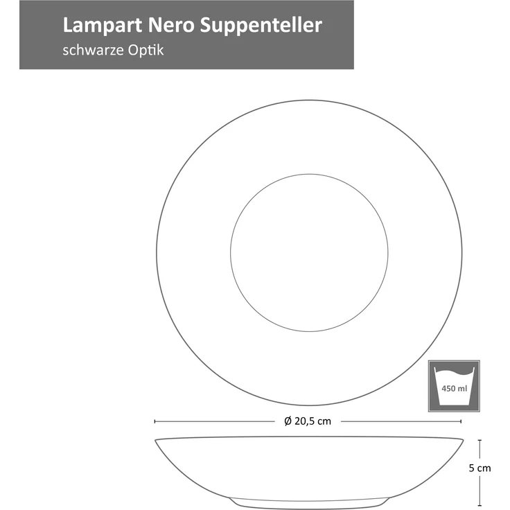 Mambocat Lampart Nero 18-tlg. Teller Set I Ess-, Suppen- & Kuchenteller – Bild 6