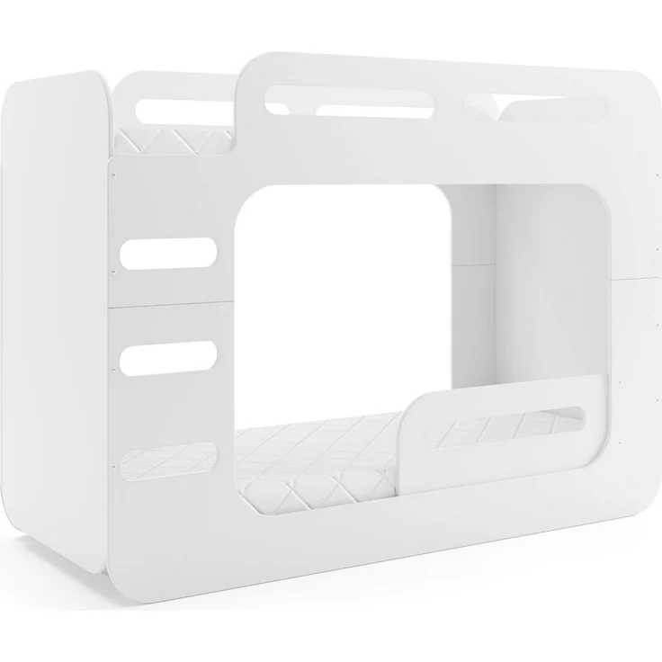 BMS Etagenbett für Kinder MAX 2 Weiß 2 Schlafplätze 80x200 – Bild 1
