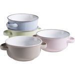Mäser 931611 Maila Suppentassen-Set, Ø 12,5 cm, 400 ml, mehrfarbig, 4-teilig (1 Set)