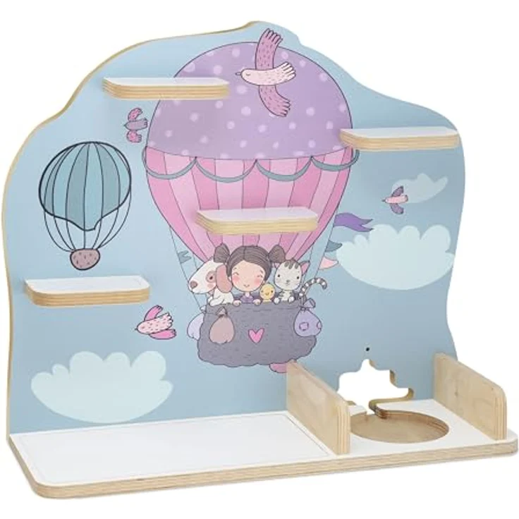 stadtecken Kinder Regal für Musikbox I Geeignet für die Toniebox und ca. 50 Tonies I Perfekte Aufbewahrung für Kinderzimmer I zum Aufstellen oder Aufhängen (Oben, Mittel) – Bild 11