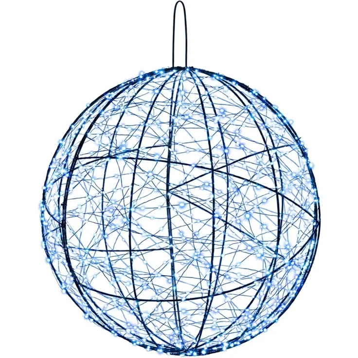 vidaXL Weihnachts-Finial-Licht 2 stk. 1900 LEDs Blau Ø 60 x 63 cm 42049791 – Bild 4