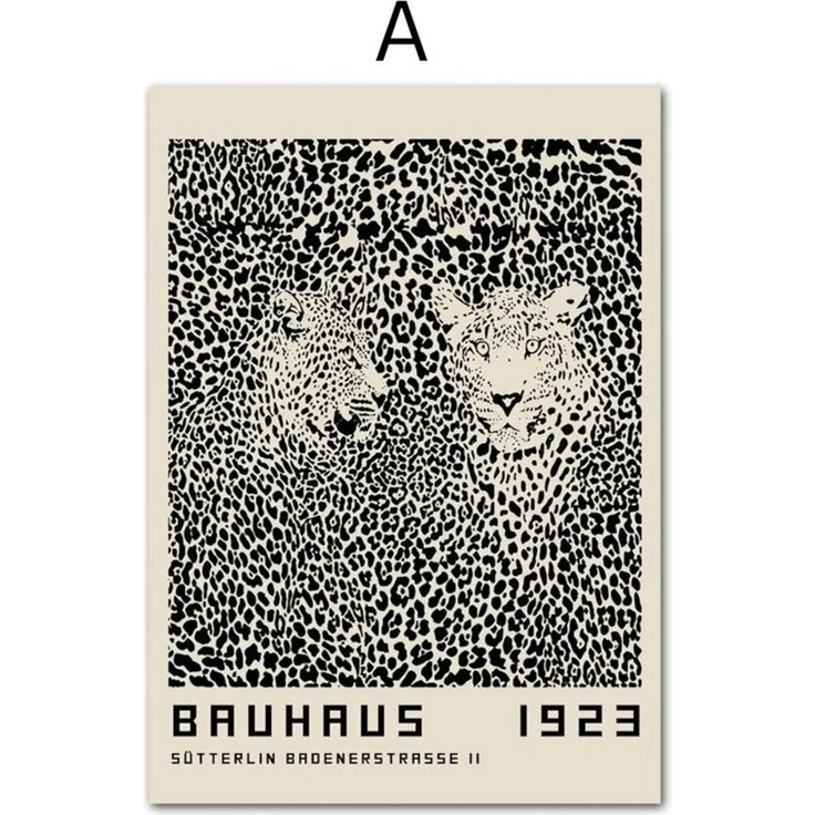 JUSTGOODMOOD Poster Bauhaus Ausstellung mit verschiedenen Formen und Muster als Deko Print, A (1 St) – Bild 2