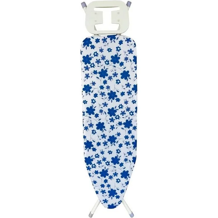 HTI-Line Bügelbrett Bügelbrett Ilona Blau, Bügelfläche 110x33 cm, Bügeltisch mit Bügeleisenablage